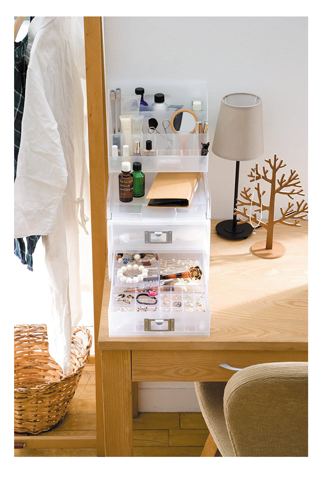 Like-It Home and Office Desk Storage & Organization Set with Letter Box & Trays
