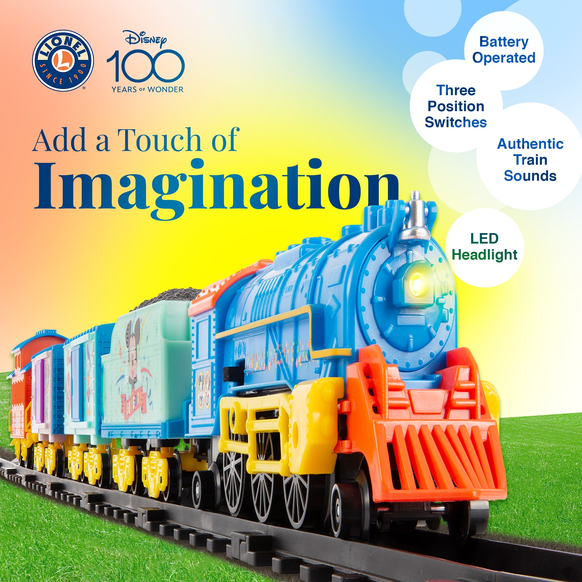Lionel Trains Disney 100 Yrs of Wonder Battery Operated Ready-To-Play Set (Used) - VMInnovations
