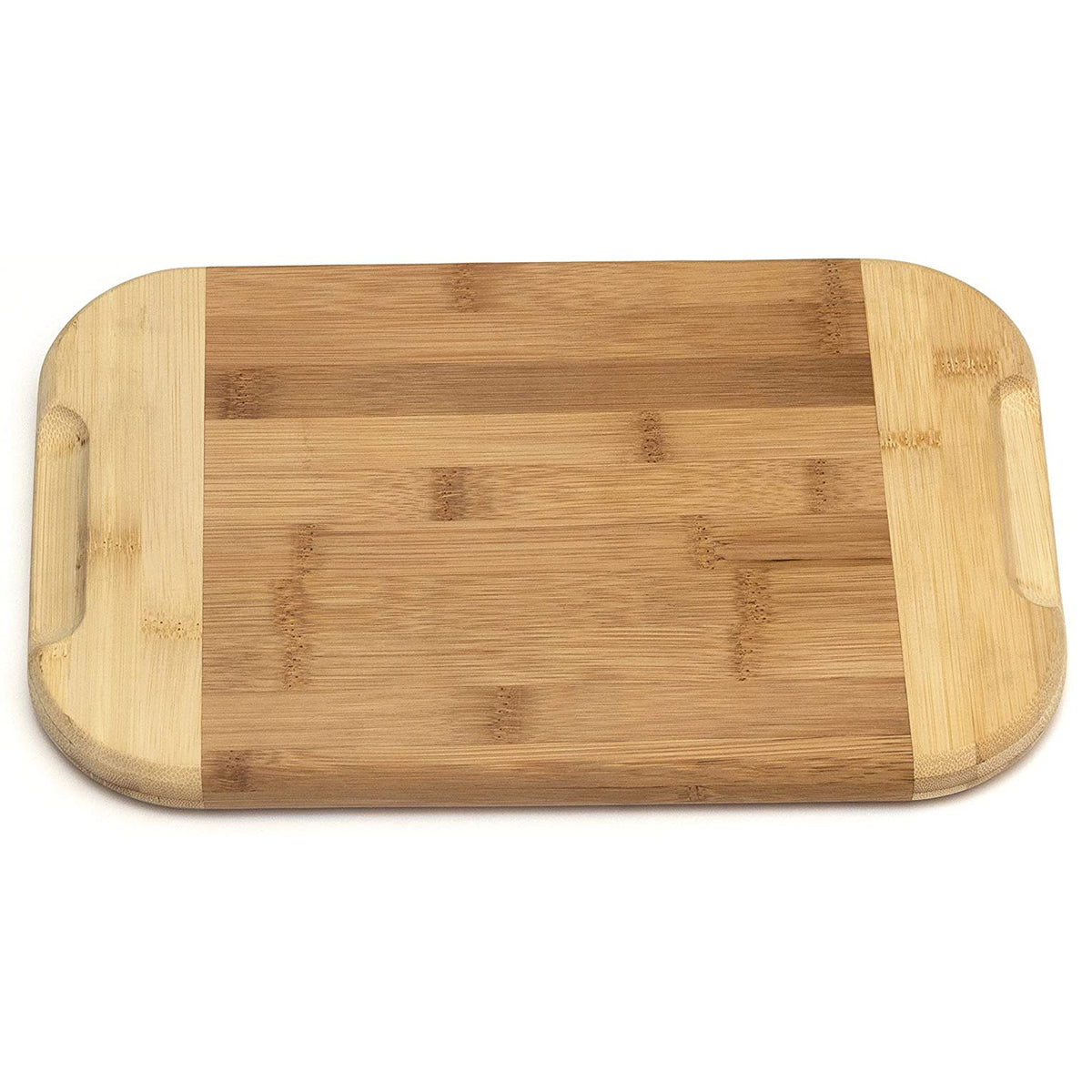 Lipper International Large Versatile Home 2 Toned Kitchen Carving Board, Bamboo