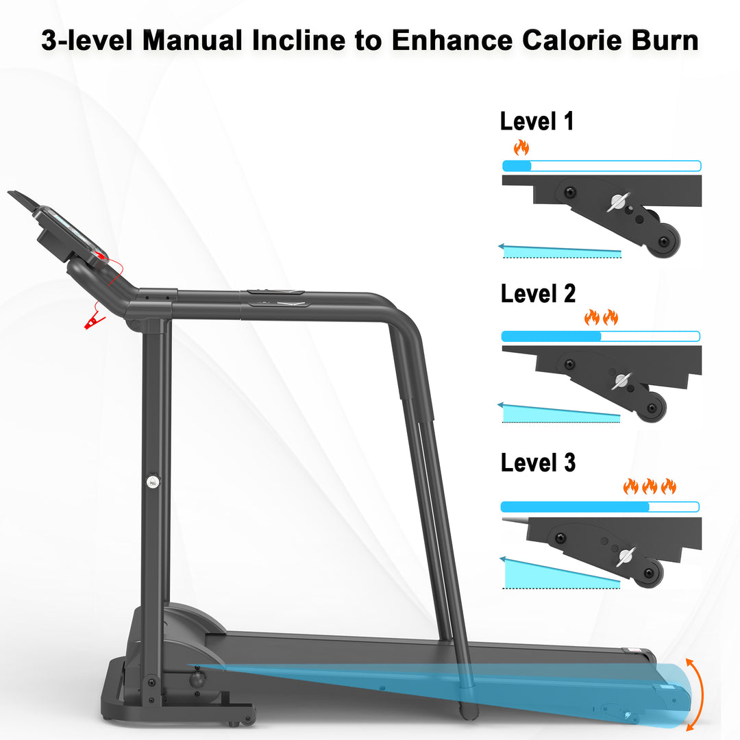 Ksports Advanced Rehab Treadmill 2.25 Horsepower Motor, Bluetooth Kinomap, Black - VMInnovations