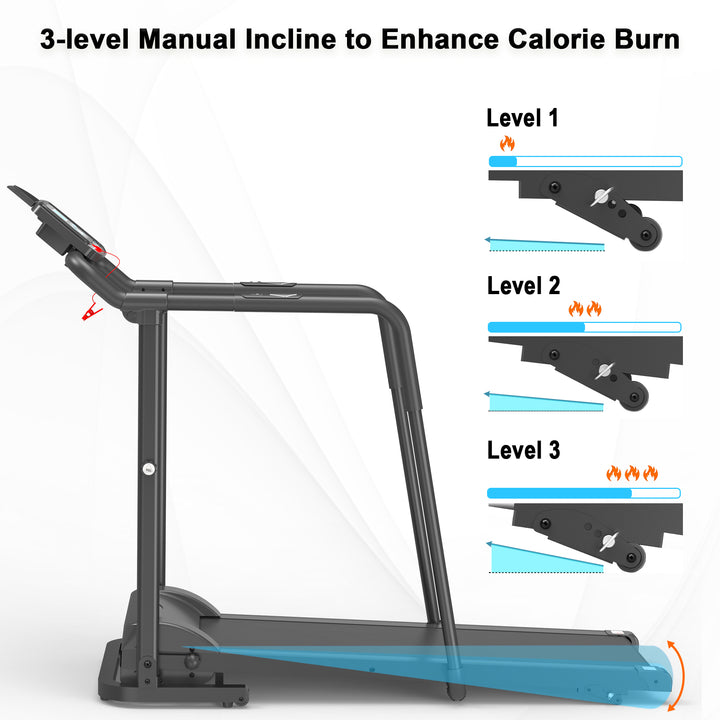 Ksports Advanced Rehab Treadmill 2.25 Horsepower Motor, Bluetooth Kinomap, Black - VMInnovations