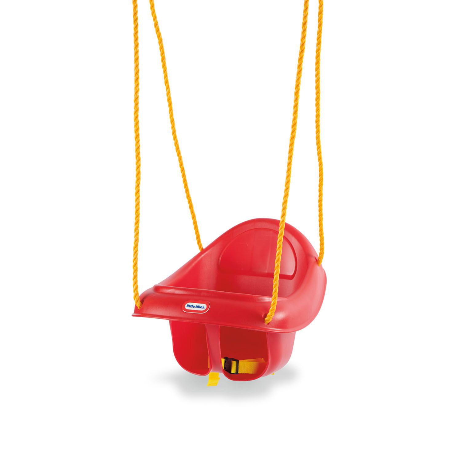 Little Tikes 637247 Highback Plastic Toddler Playset Swing with Seat Belt, Red