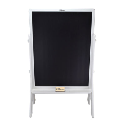 Little Partners Adjustable 2 Sided Chalk and Dry Erase White Board Art Easel