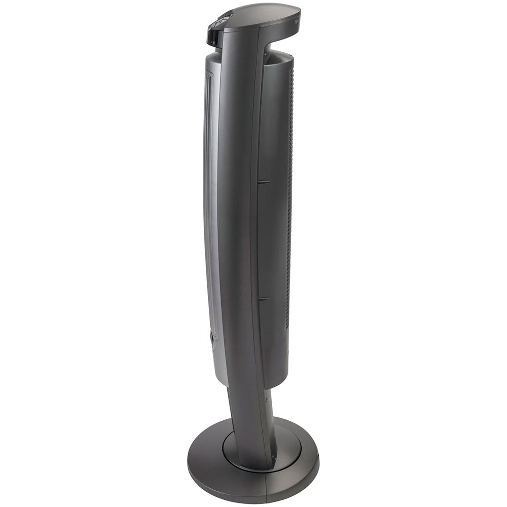 Lasko Wind Curve Nighttime Setting Tower Fan with Remote Control, Silver (Used)