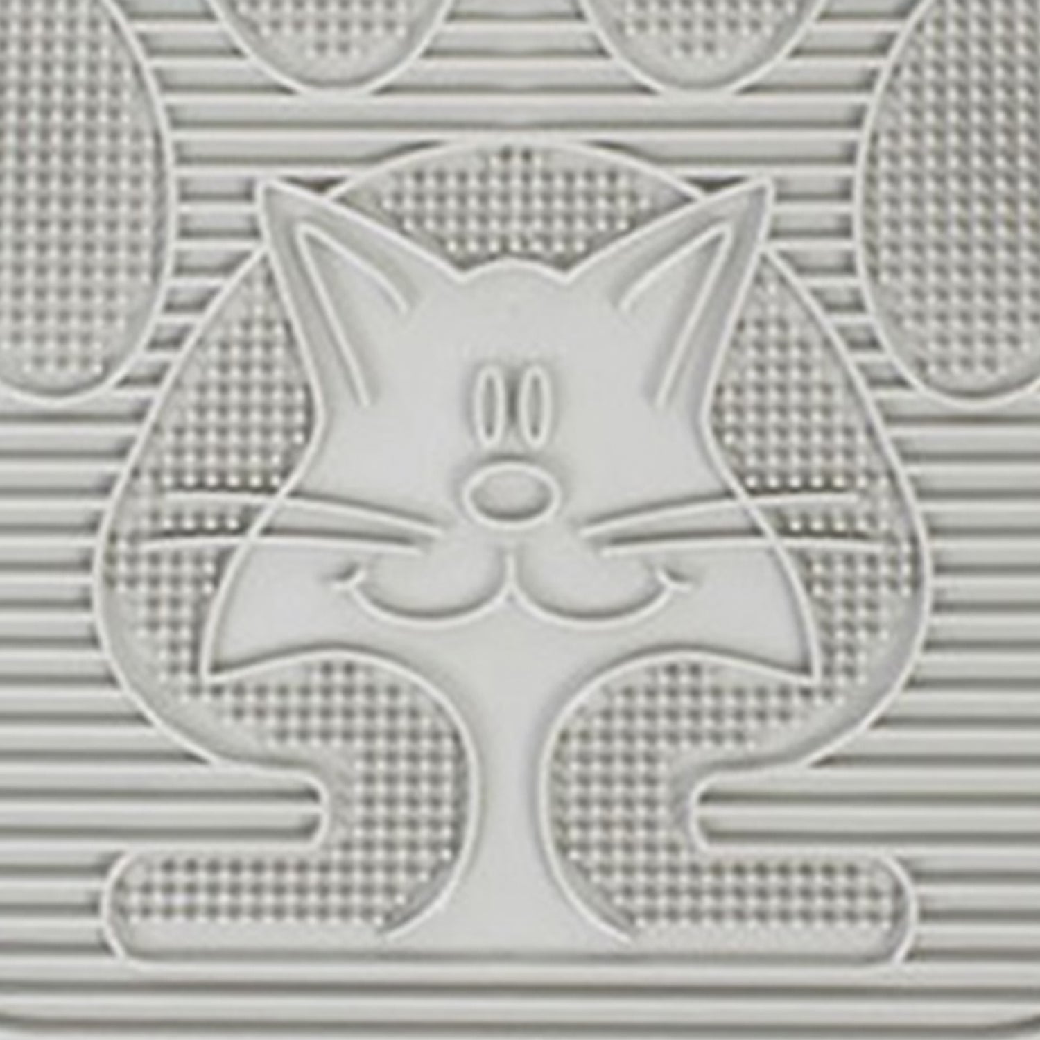 Omega Paw Paw Cleaning Cat Litter Box Mat for Floor and Carpet, Grey (2 Pack) - VMInnovations
