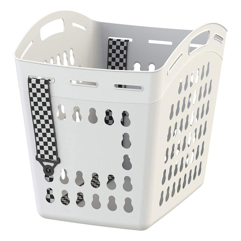 United Solutions Flexible Hands Free Home Laundry Basket Hamper, White (3 Pack)