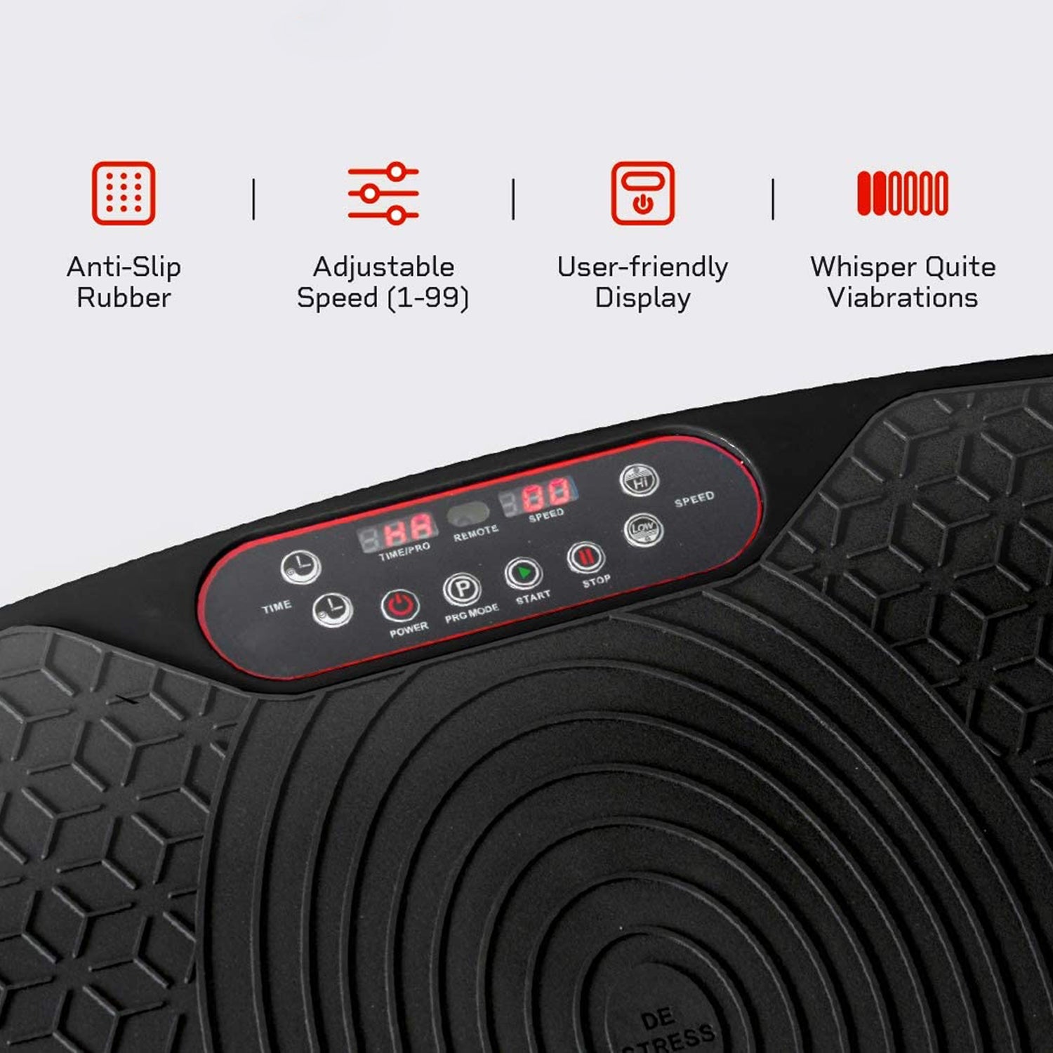 LifePro Waver Mini Vibration Plate Full Body Exercise Machine, Black (Open Box) - VMInnovations