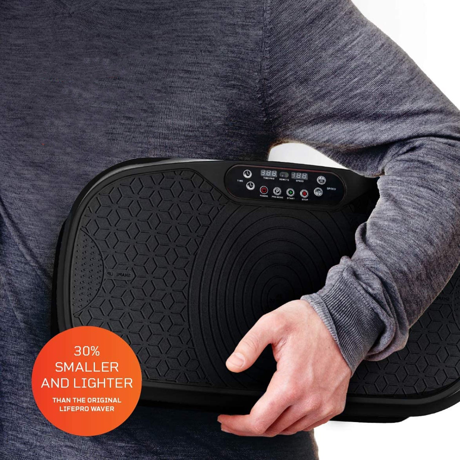 LifePro Waver Mini Vibration Plate Full Body Exercise Machine, Black (Open Box) - VMInnovations