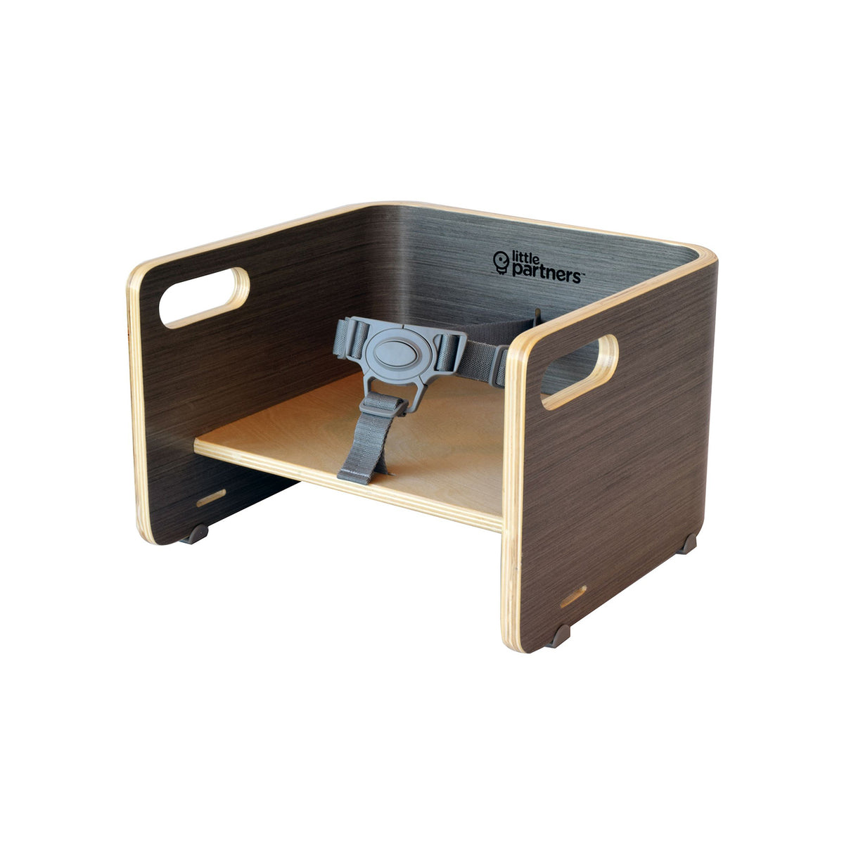 Little Partners MOD Baby and Toddler Wooden High Chair Booster Seat, Slate Gray - VMInnovations