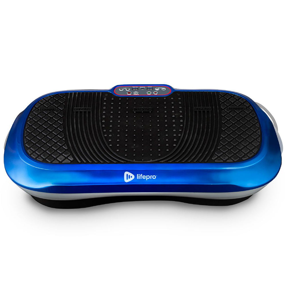 Lifepro Waver Vibration Plate Body Exercise Workout Equipment Machine Set, Blue