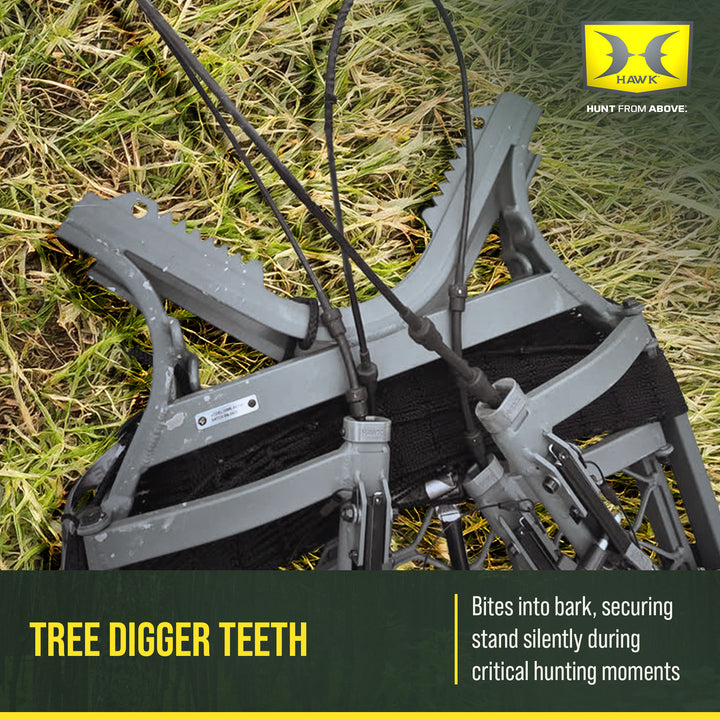 Hawk Ultra-Lite Climber, Tree Stand Hunting Gear, Hammock Net Seat, 38.75x23.25"