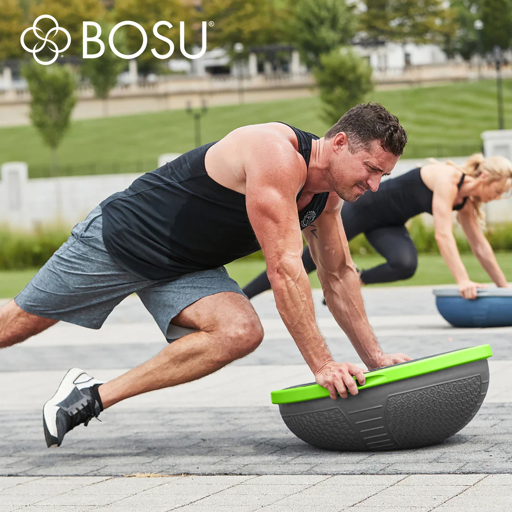 Bosu NEXGEN Balance Strength Trainer, Home Gym Workout Equipment, 26",Cosmic Ash