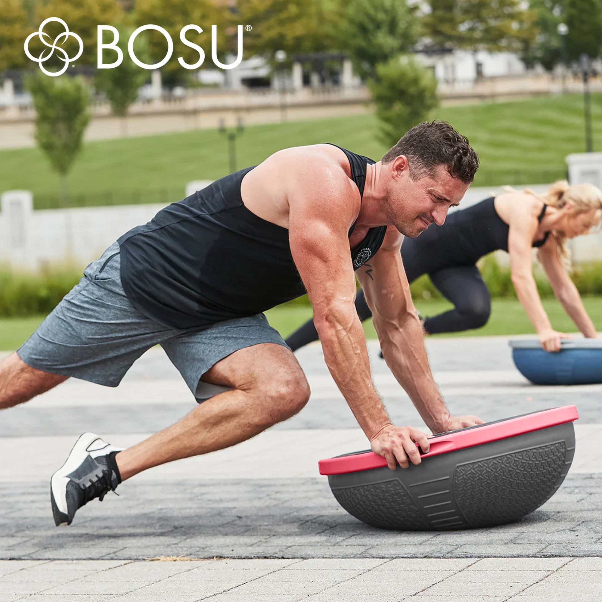 Bosu NEXGEN Balance Strength Trainer, Home Gym Workout Equipment, 26",Cosmic Ash - VMInnovations