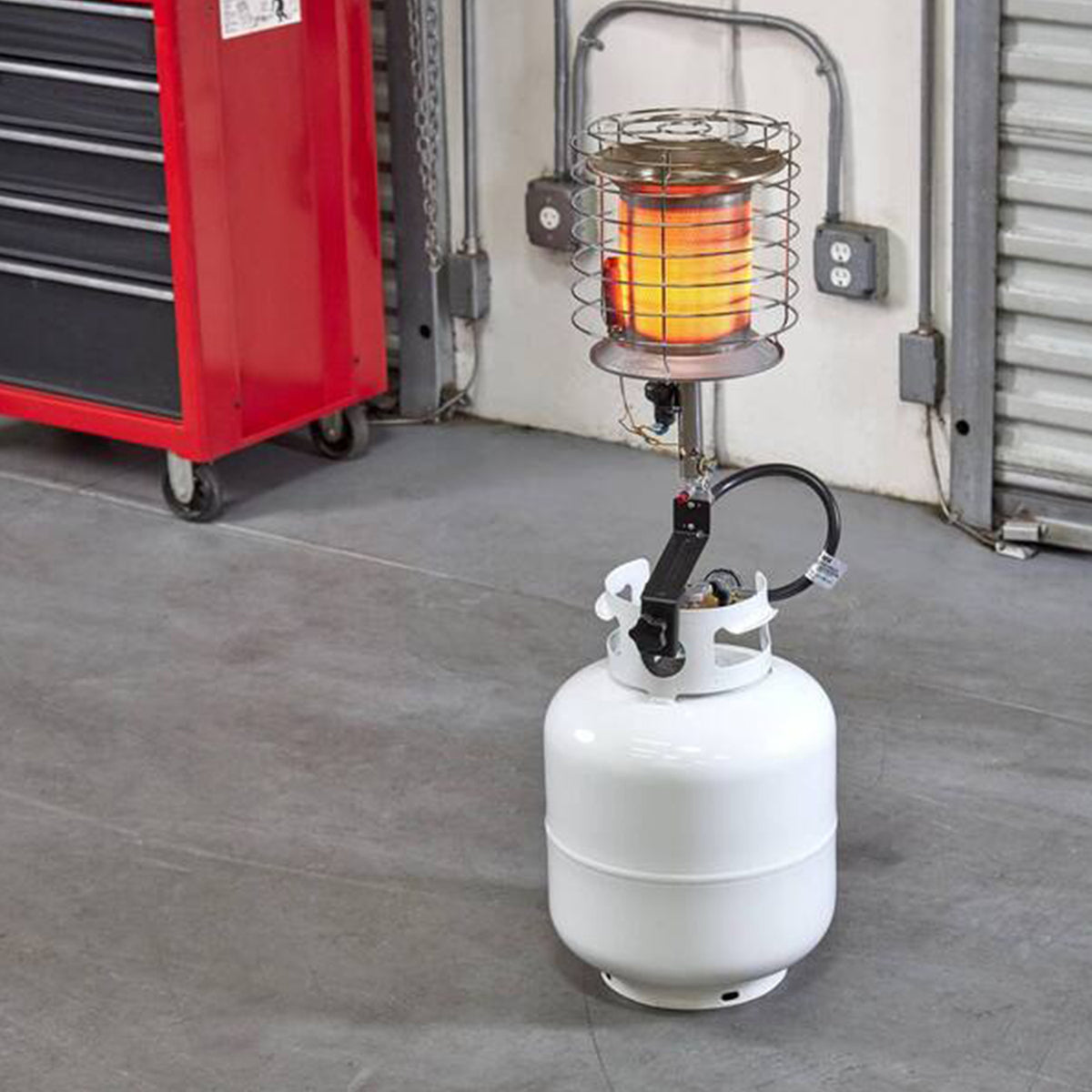 Dura Heat 360 Degree Outdoor Steel Propane Tank Top Heater w/ Safety Shutoff