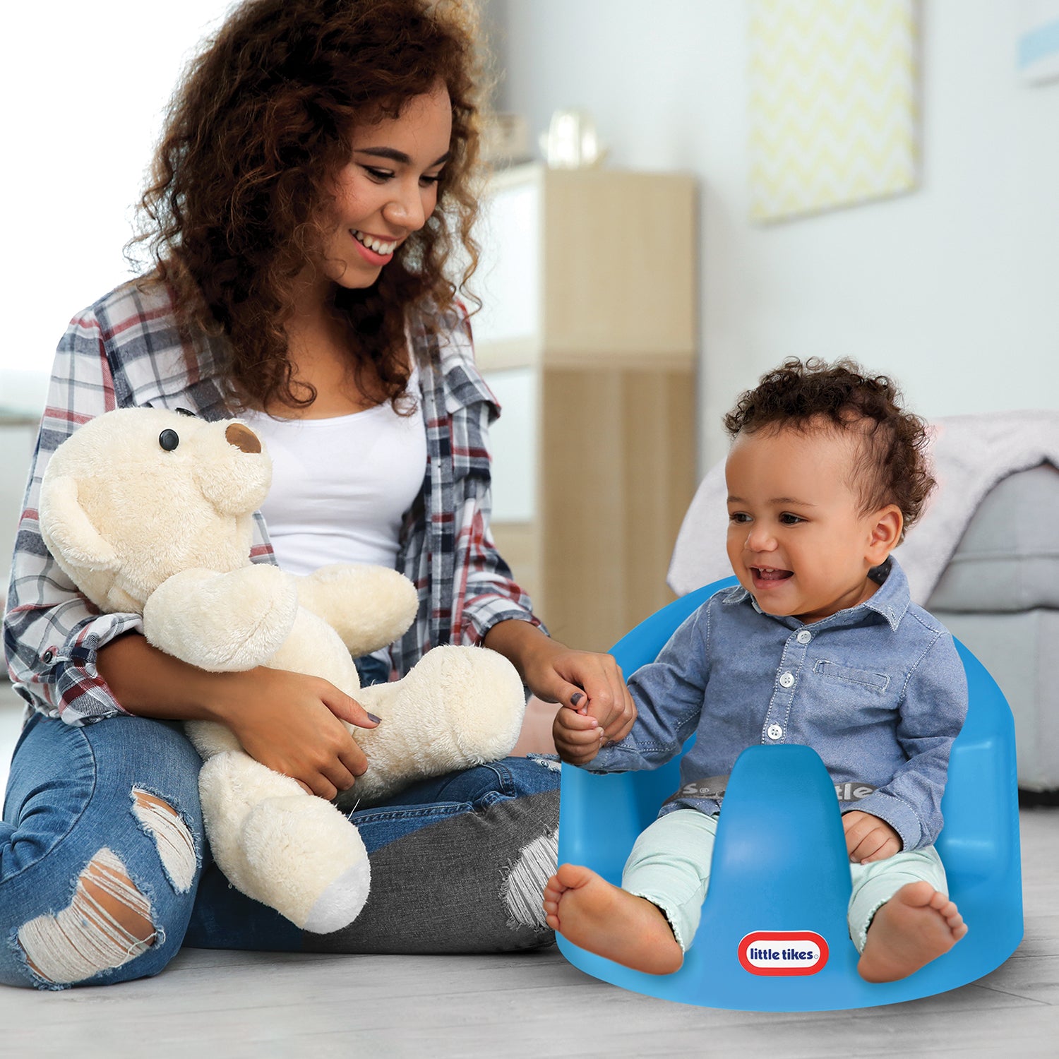 Little Tikes My First Seat Baby Chair, Blue (3 Pack)