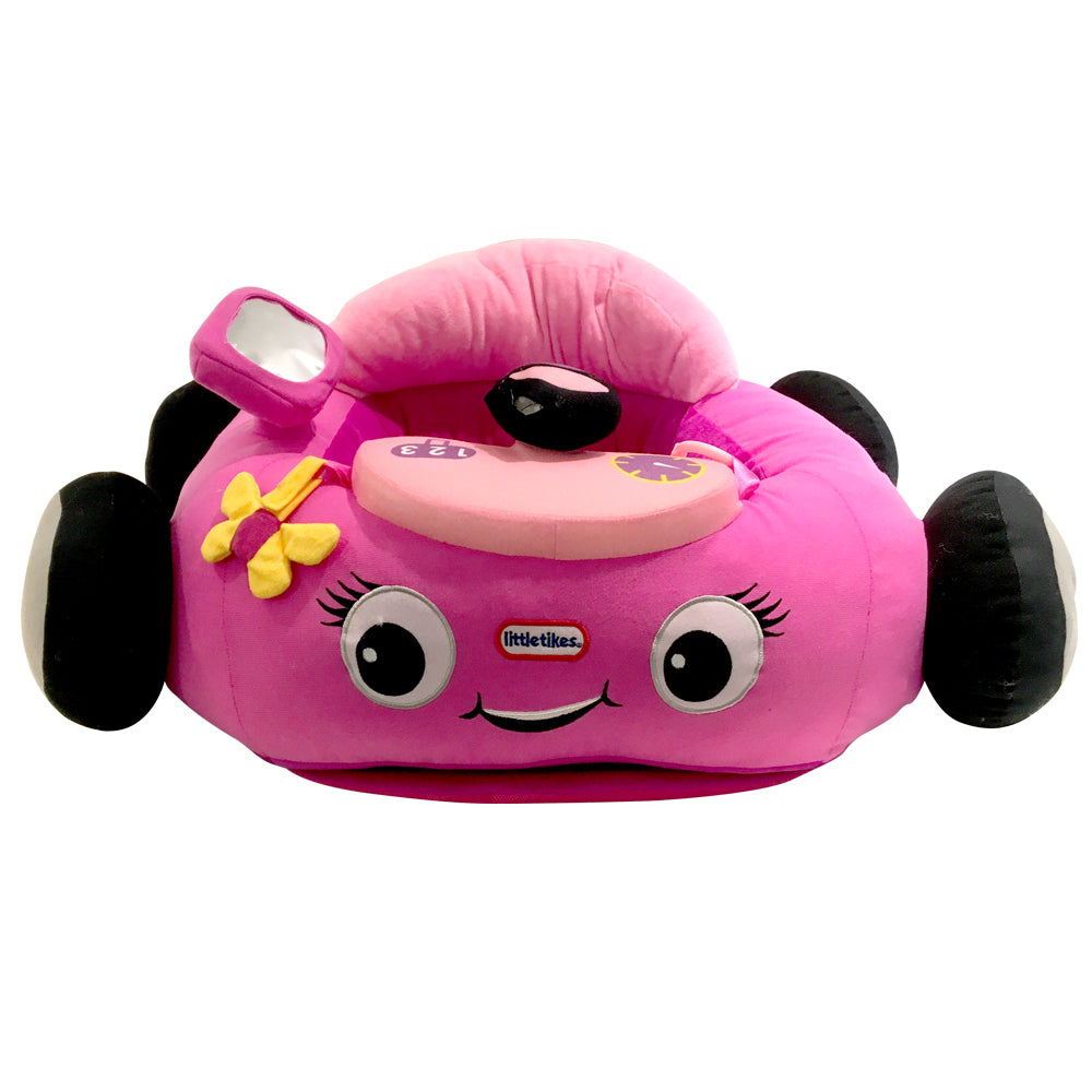 Little Tikes Cutie Coupe Plush Car Baby Toddler Lounger Seat, Stylish Pink Car - VMInnovations
