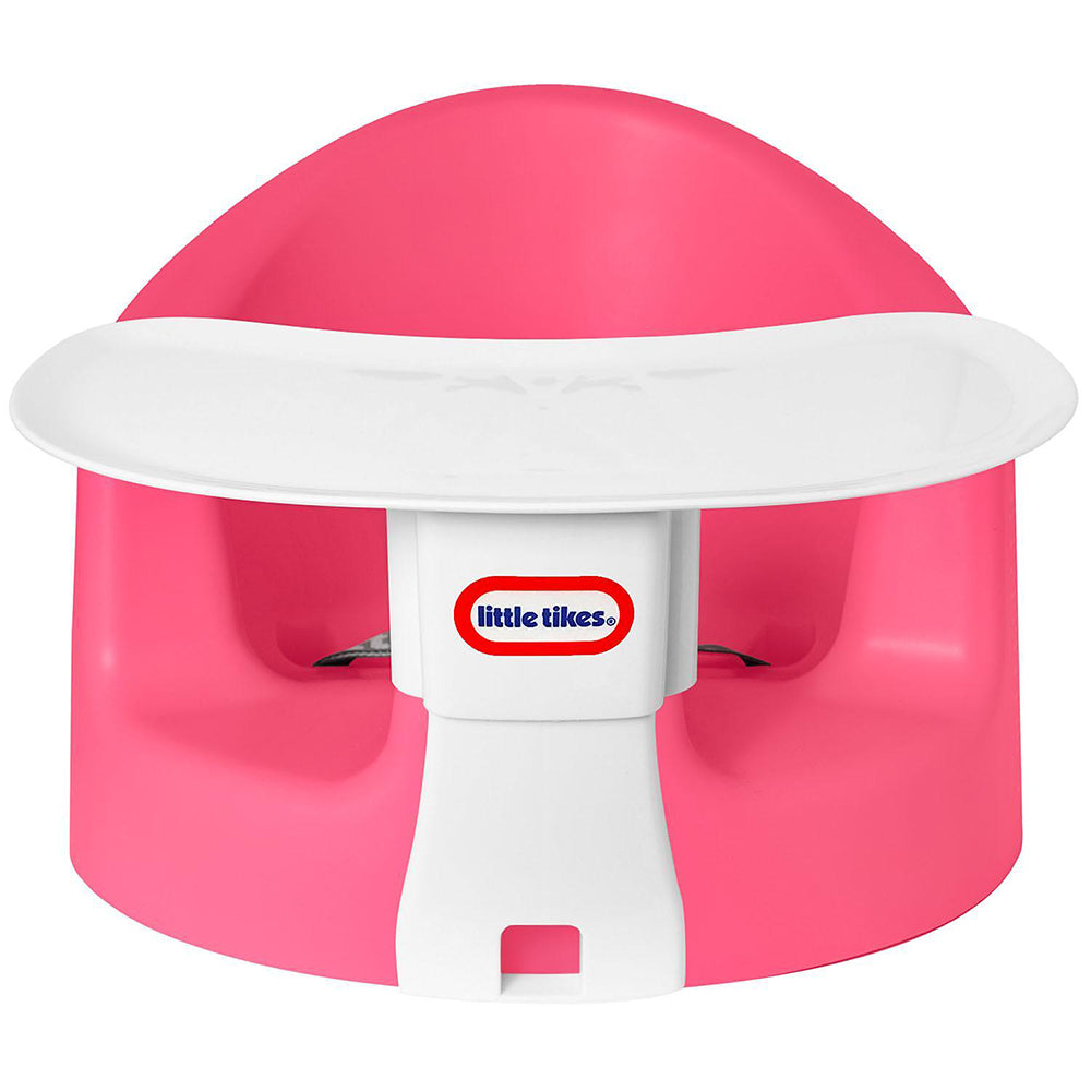Little Tikes My First Seat Infant Foam Floor Chair with Feed and Play Tray, Pink (Refurbished)