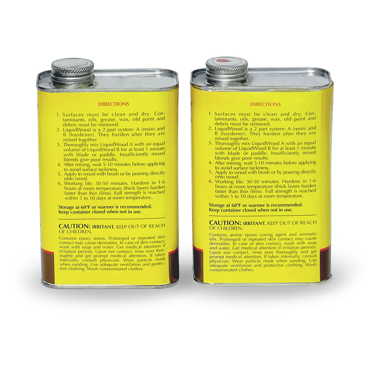 Abatron LiquidWood Epoxy Wood Hardener Compound A & B, 2 Quart Kit (Open Box)