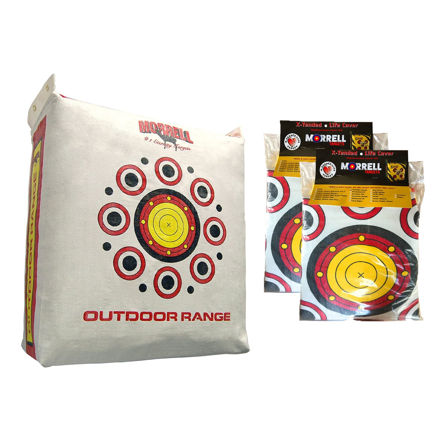 Morrell Outdoor Weatherproof Range Field Point Archery Bag Target & (2) Covers