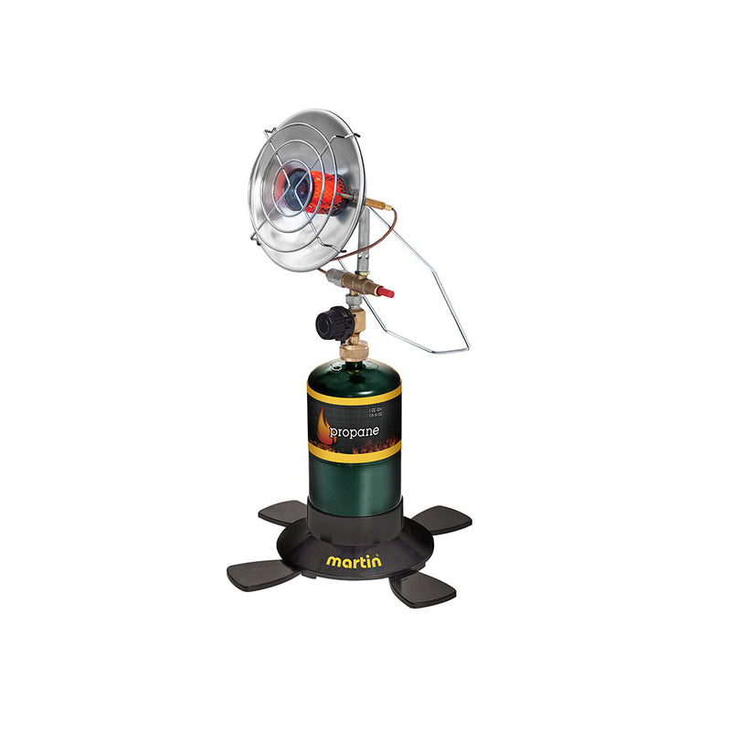 Martin MS3 Portable Outdoor Camping Propane Heater with Adjustable Heat Control