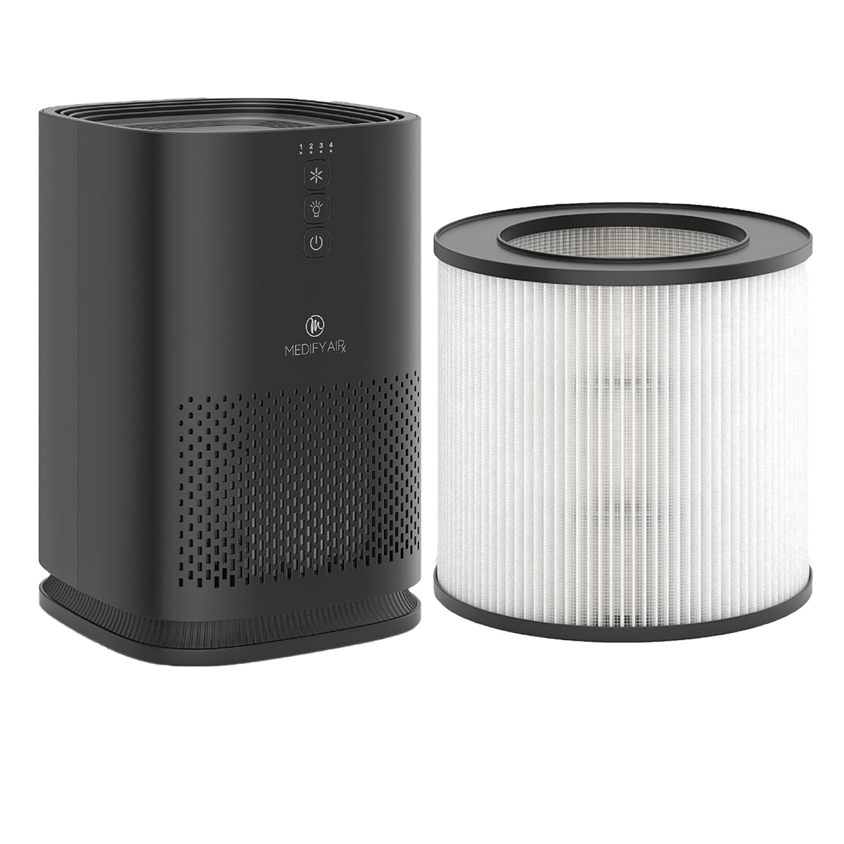 Medify Air MA-14 Compact Tabletop Home Air Purifier with HEPA Replacement Filter