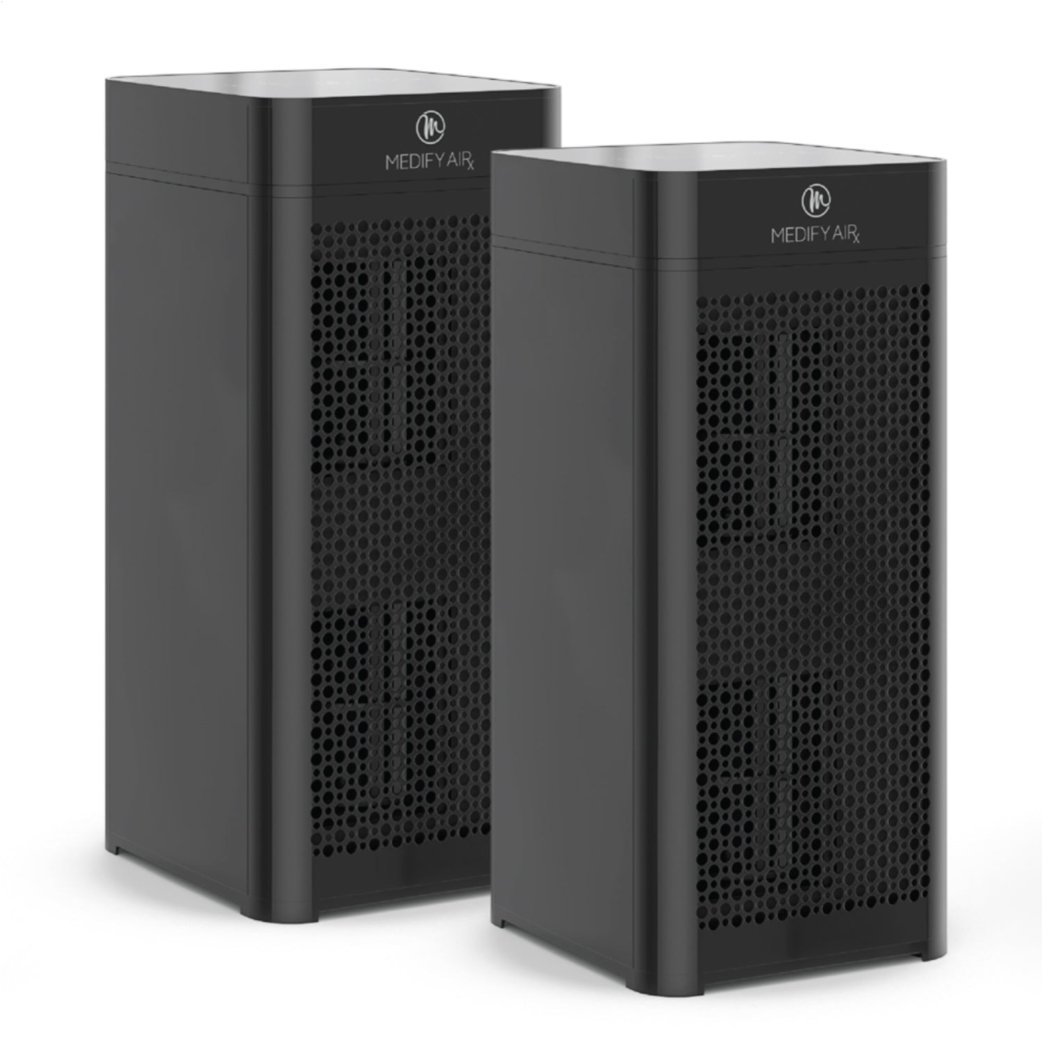 Medify Air MA-40 840 Sq Ft Tower Room Air Purifier w/ HEPA Filter, Black(2 Pack) - VMInnovations