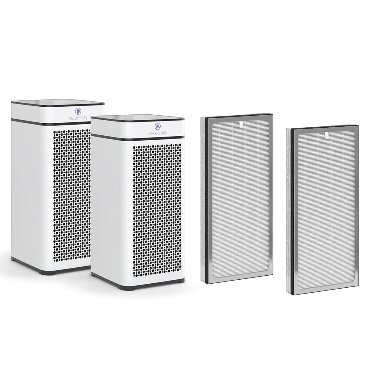 Medify Air MA-40-W2 Tower Air Purifier (2 Pack) with H13 HEPA Filters (2 Pack)