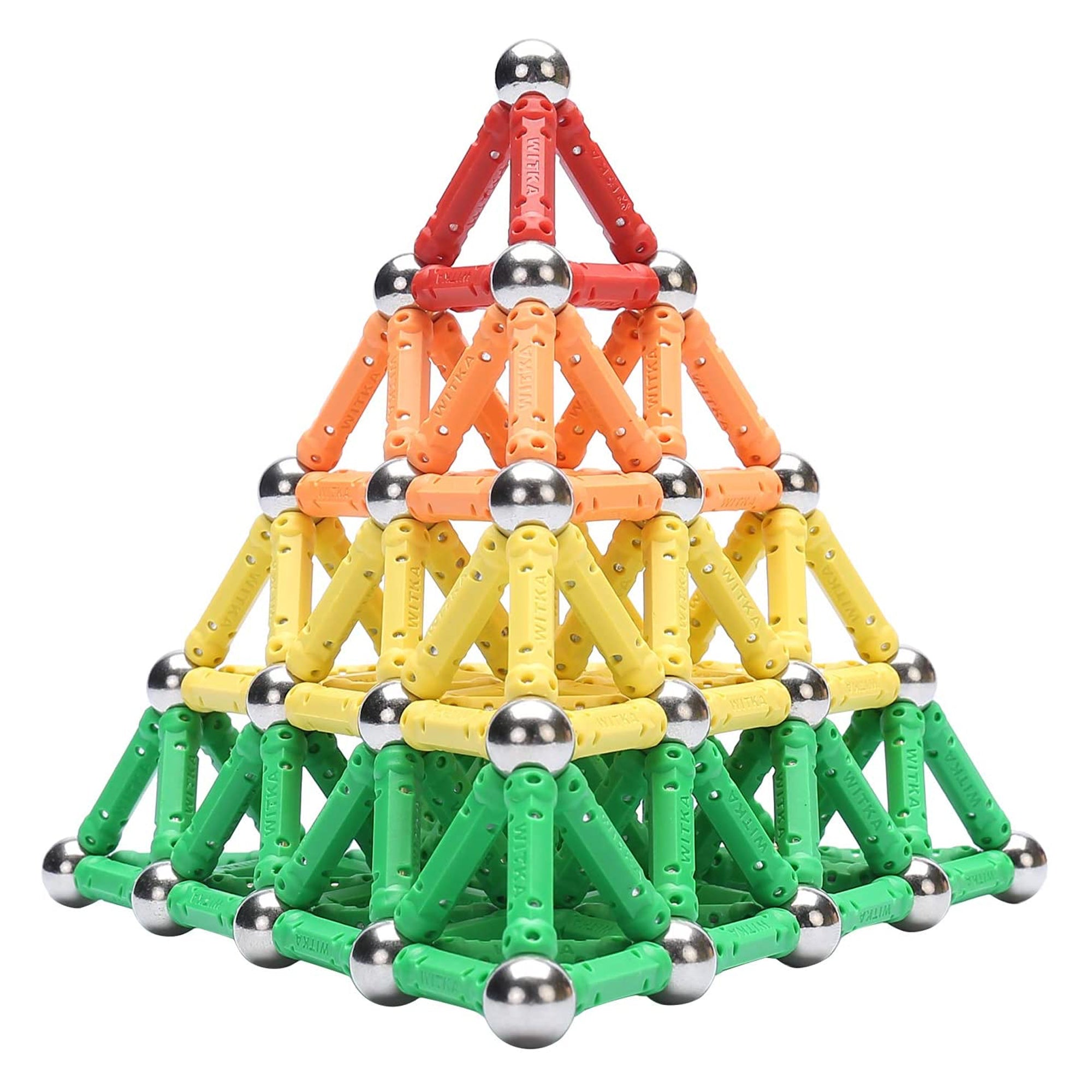WITKA Magnetic Building Sticks for Brain Training, 230 Pieces (Open Box) - VMInnovations