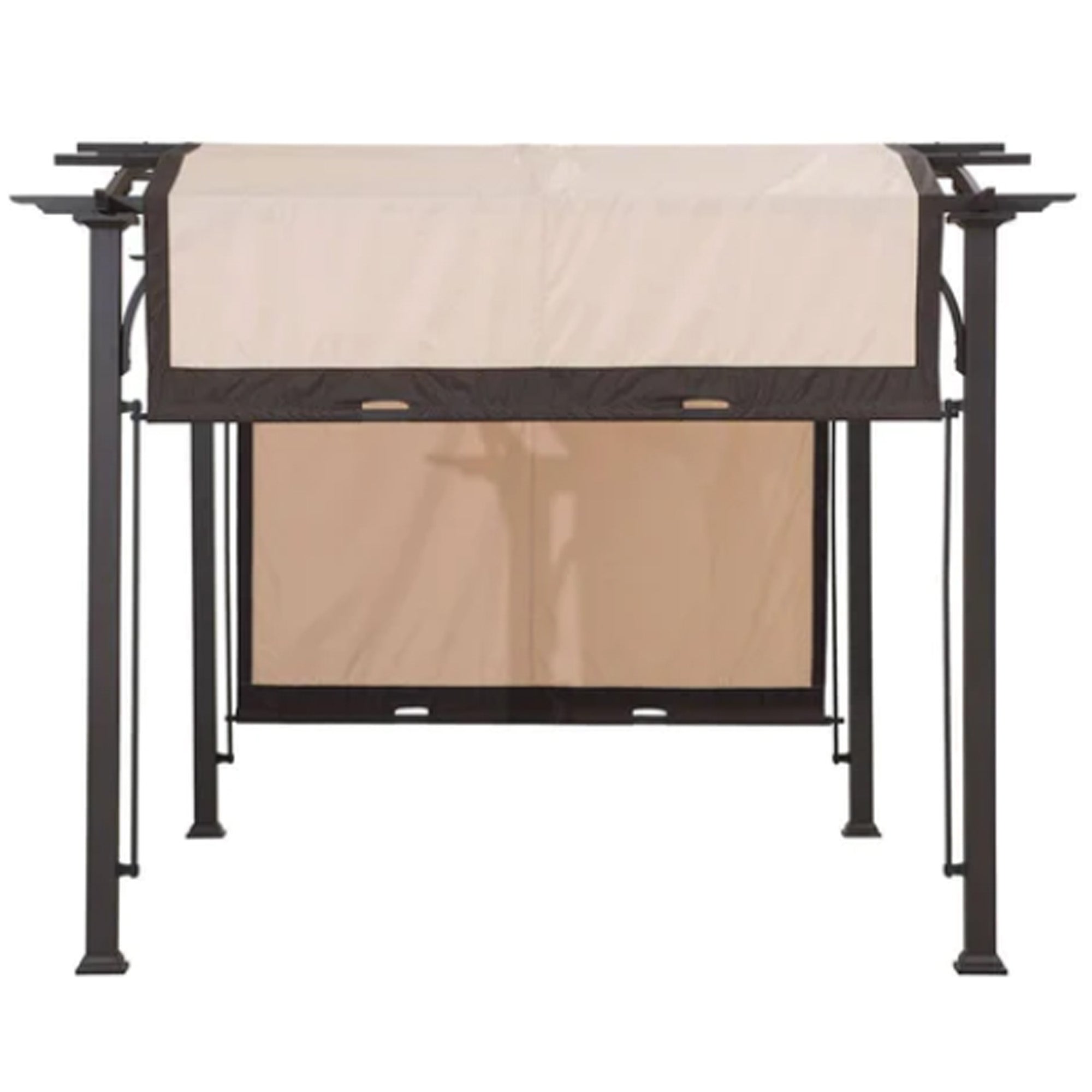 Sunjoy 9x11Ft Arched Pergola Cover Backyard Roof Shaded Canopy Tent (Open Box)