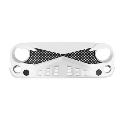AMERICAN MODIFIED Front Hawke Grille Compatible with 2007-2018 Jeep Wrangler JK