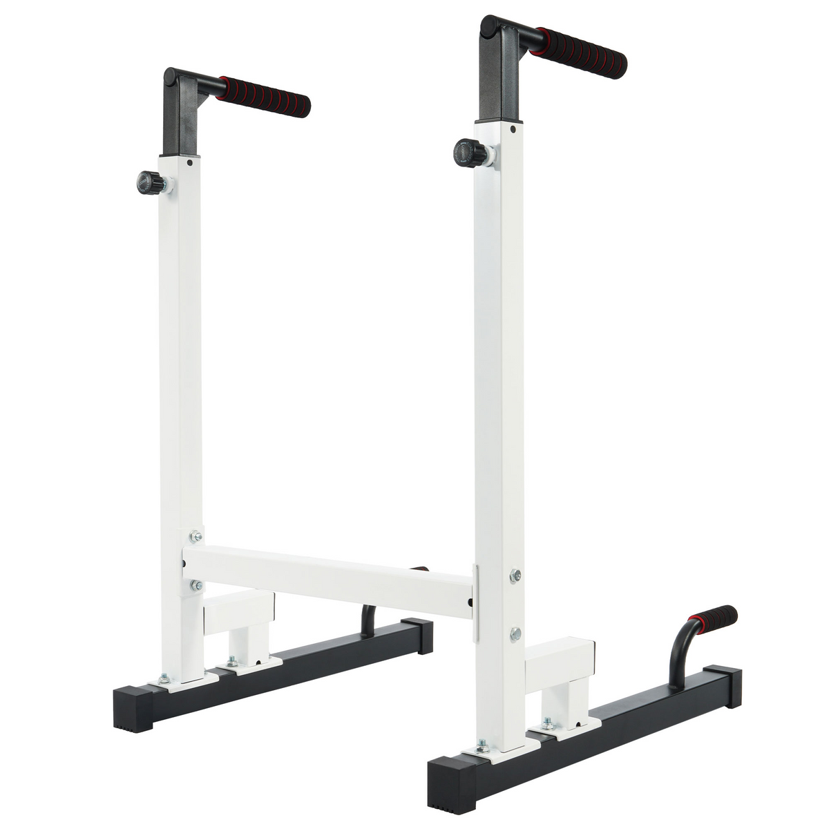BalanceFrom Multi Function Home Gym Dip Stand, 500lb Capacity, White (Open Box)