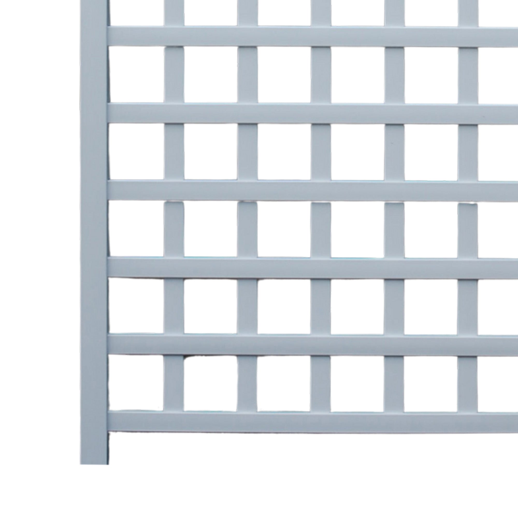 Dura-Trel 35 x 66 Inch Vinyl Outdoor Garden Patio Trellis, White(Open Box)