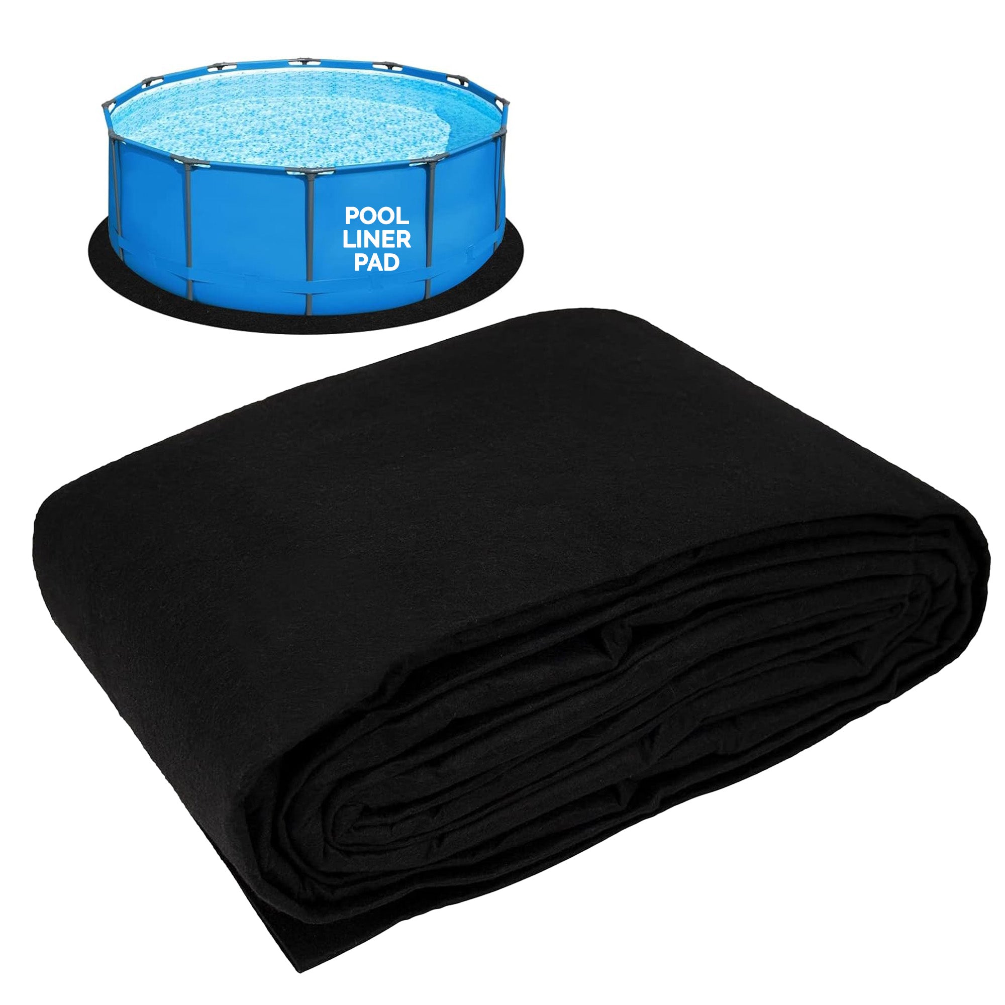 Swimline Above Ground Round Liner Pad, Pool Protector Mat, 15 Ft (Used)
