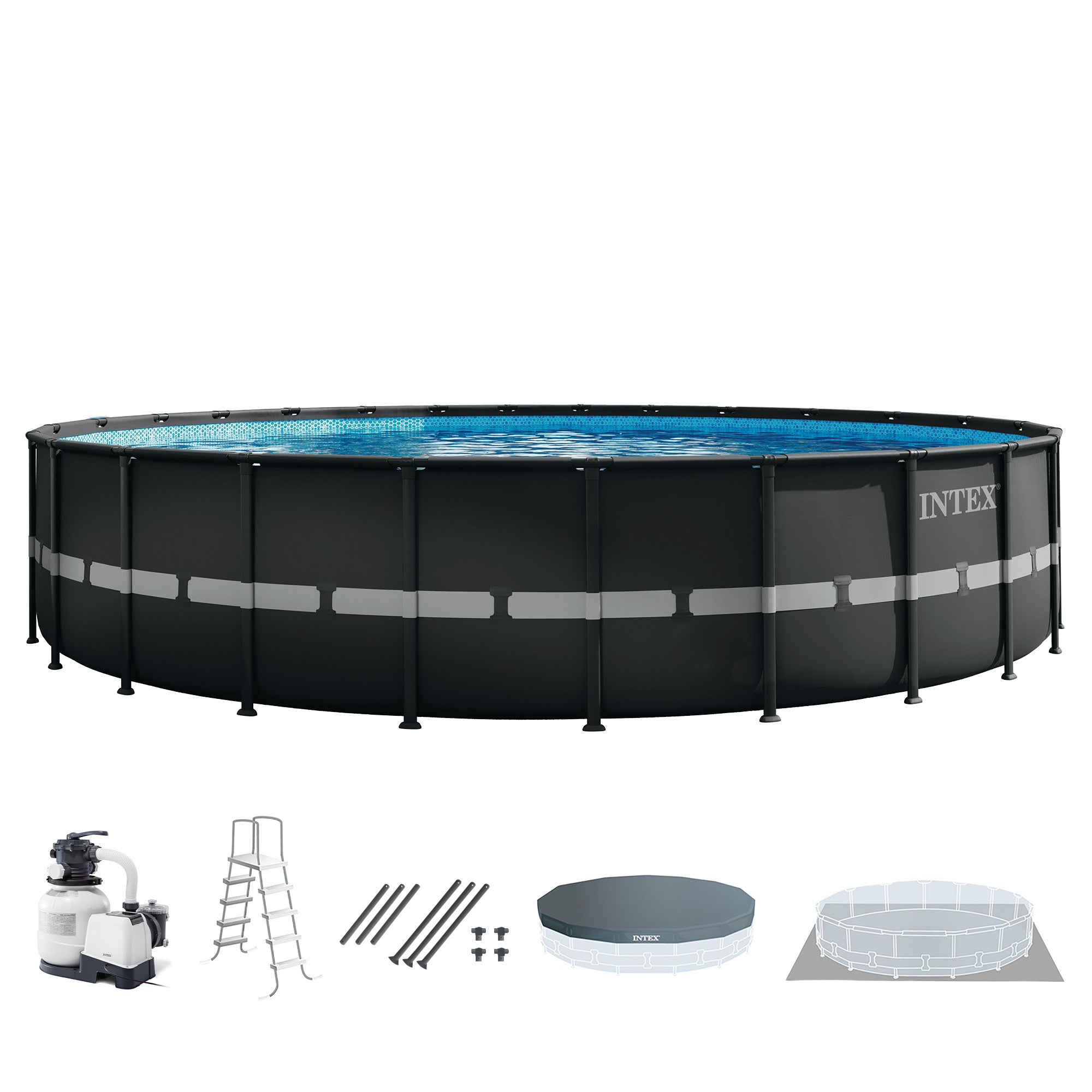 Intex 24' x 52" Ultra XTR Frame Round Pool Set with Sand Filter Pump (Used) - VMInnovations