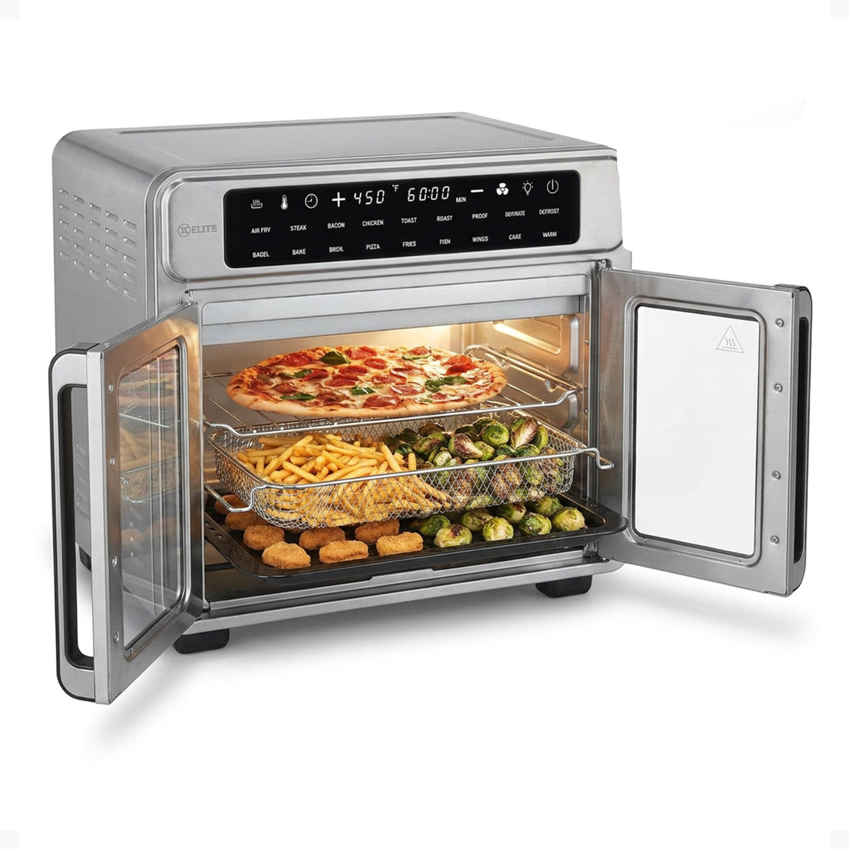 Kitchen Elite 26qt Air Fryer Oven, Countertop Cooker w/ LED Display (Used)