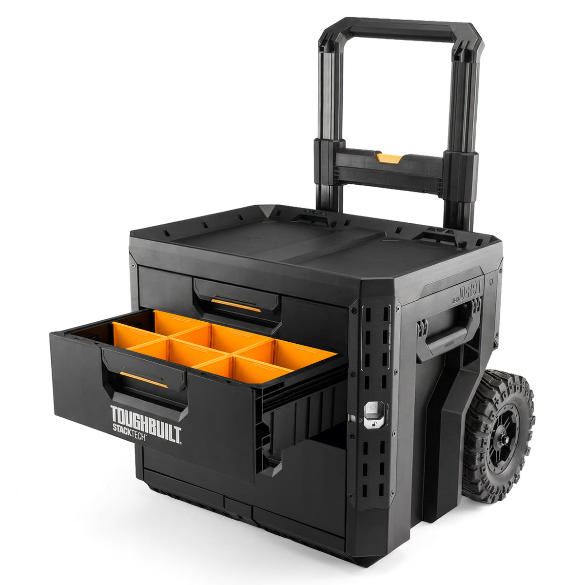 StackTech 3-Drawer Rolling Locking Box, Tool Storage & Gear Organizer (Open Box)