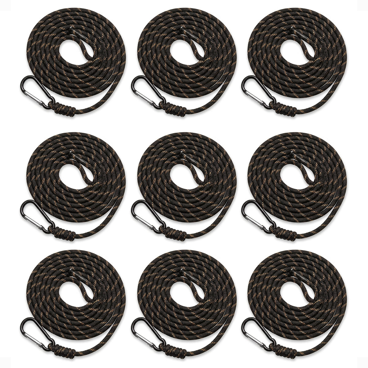 Muddy Safe-Line 30" Durable Nylon Outdoor Hunting & Tree Stand System, (9 Pack)
