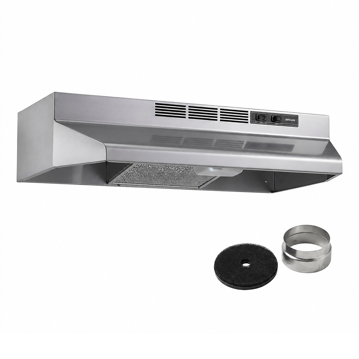 Broan-NuTone Ductless Range Hood for Under Cabinet, 30 Inch, Stainless Finish - VMInnovations