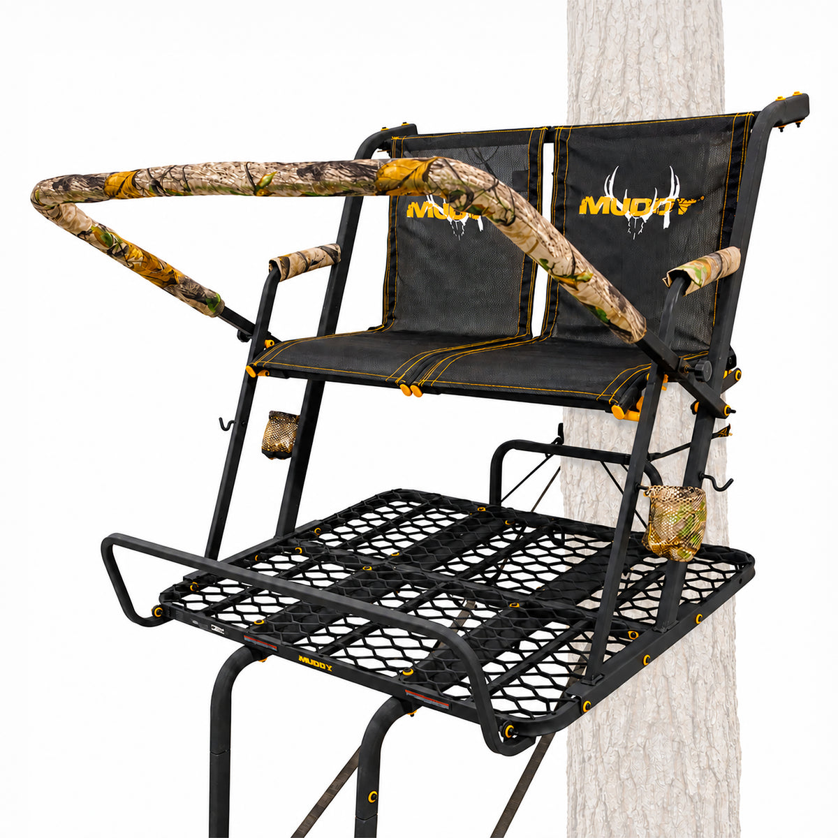 Muddy The Partner 17 Foot Hunting Ladderstand, 2 Person Climbing Tree Stand