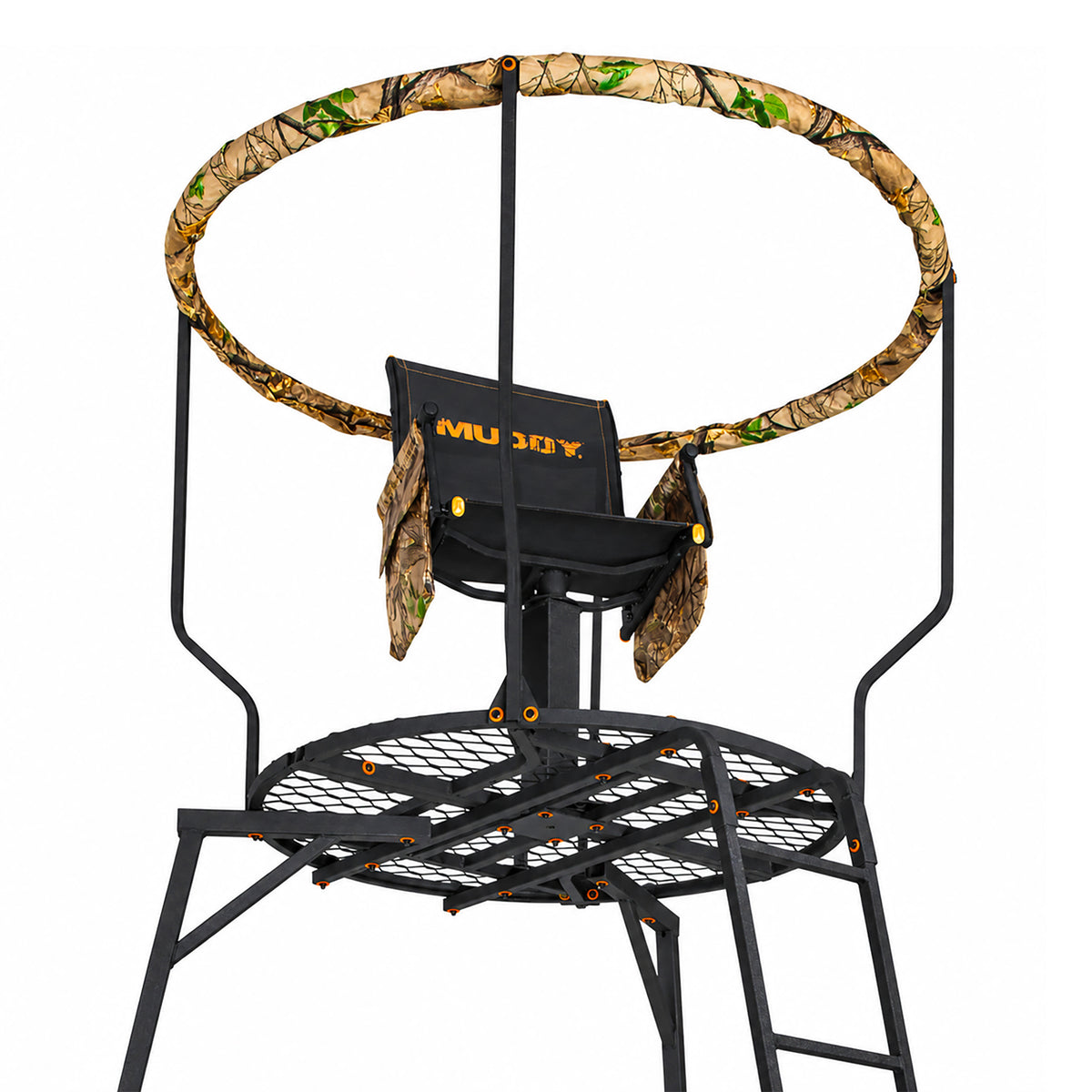 Muddy 16' Liberty Tripod Stand Hunting Gear with Flex Tek Seat Hunting Chair