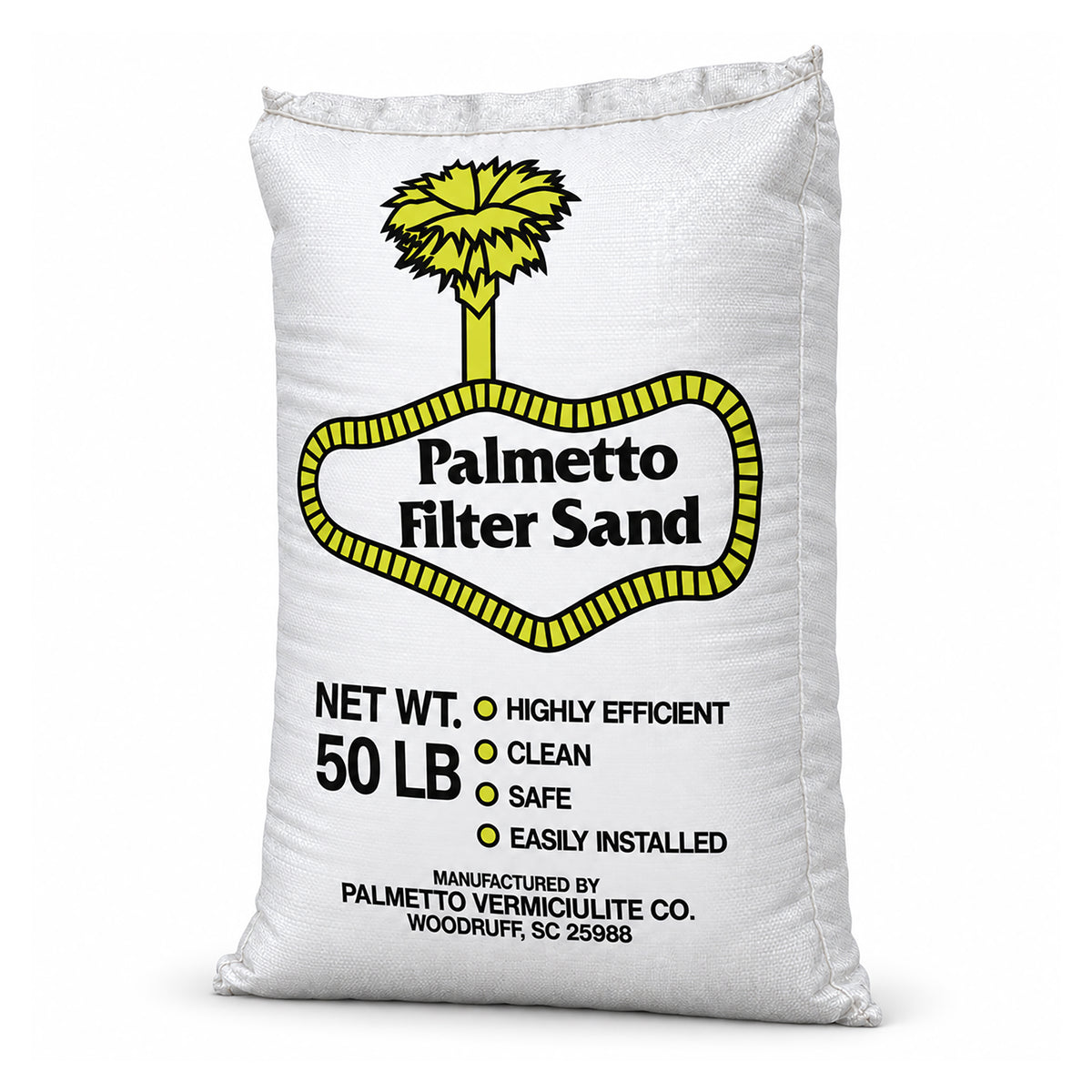 Palmetto Filter Sand for Residential and Commercial Pool Sand Filters, 50 Pound