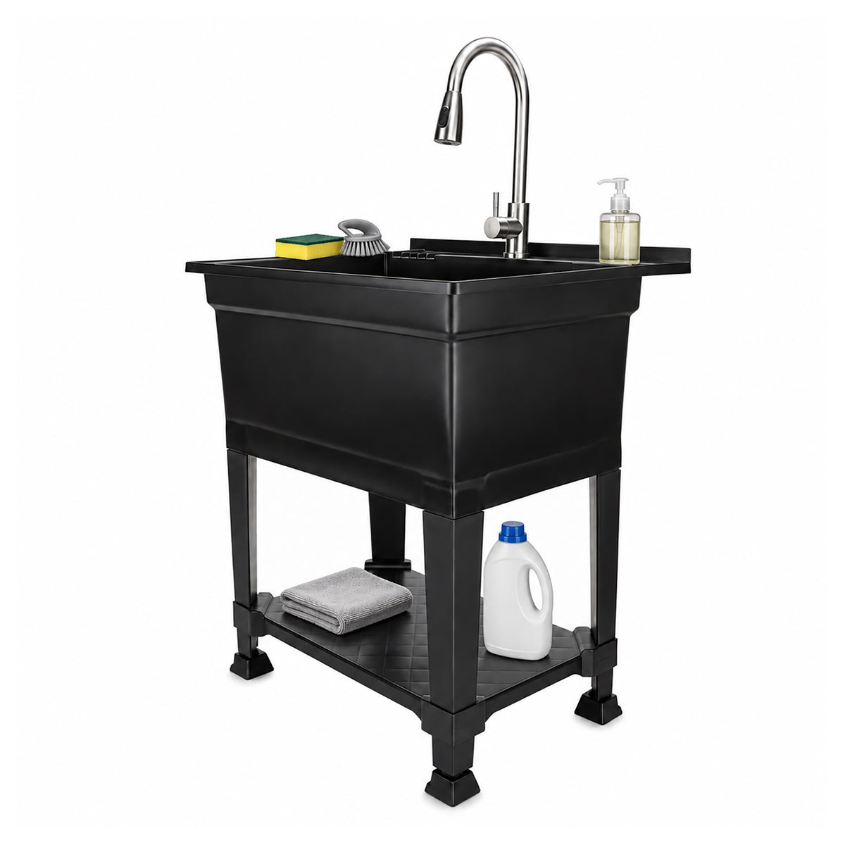 Utility Sink Heavy Duty Freestanding Utility Tub Sink, 30 x 24 Inches (Open Box) - VMInnovations