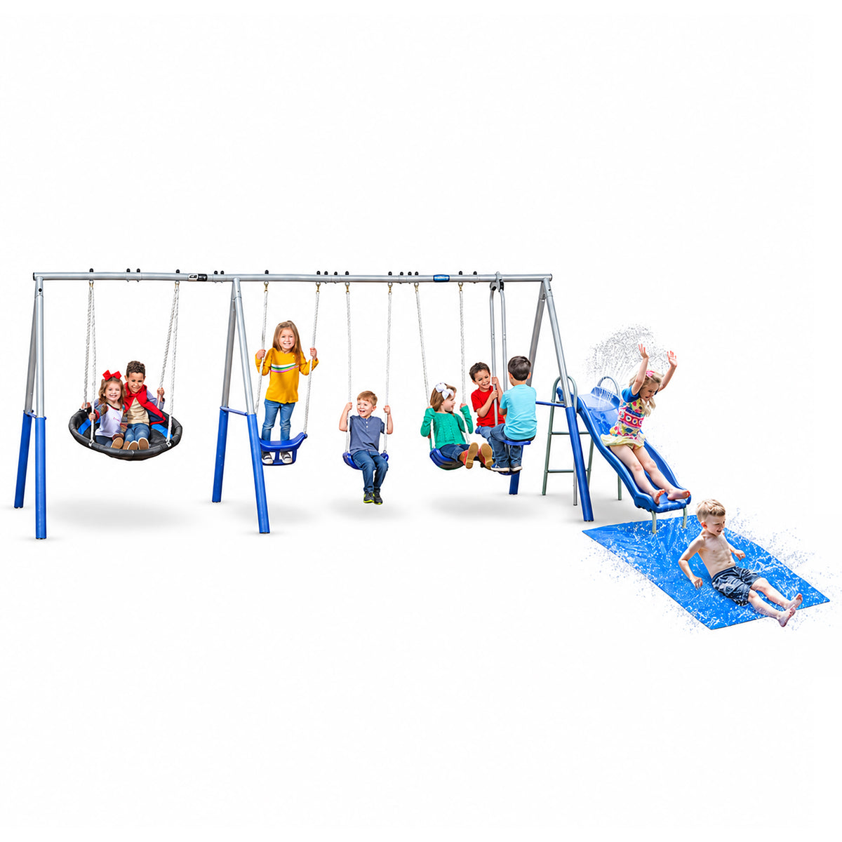 XDP Recreation Fun Always Playground w/Water Slide & Super Disc Swing (Open Box) - VMInnovations