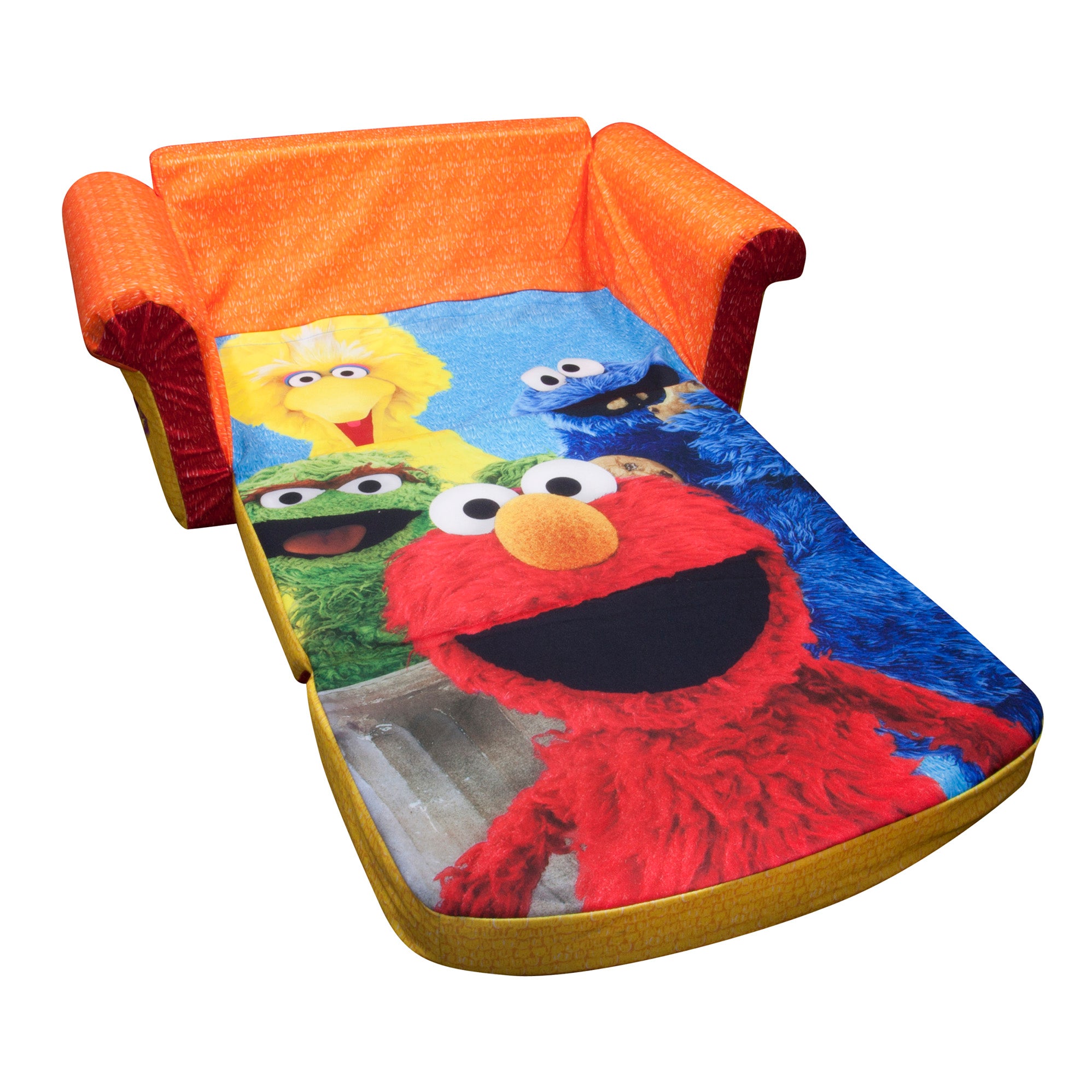 Marshmallow Furniture 2-in-1 Flip Couch Bed, Elmo's Sesame Street (Open Box)