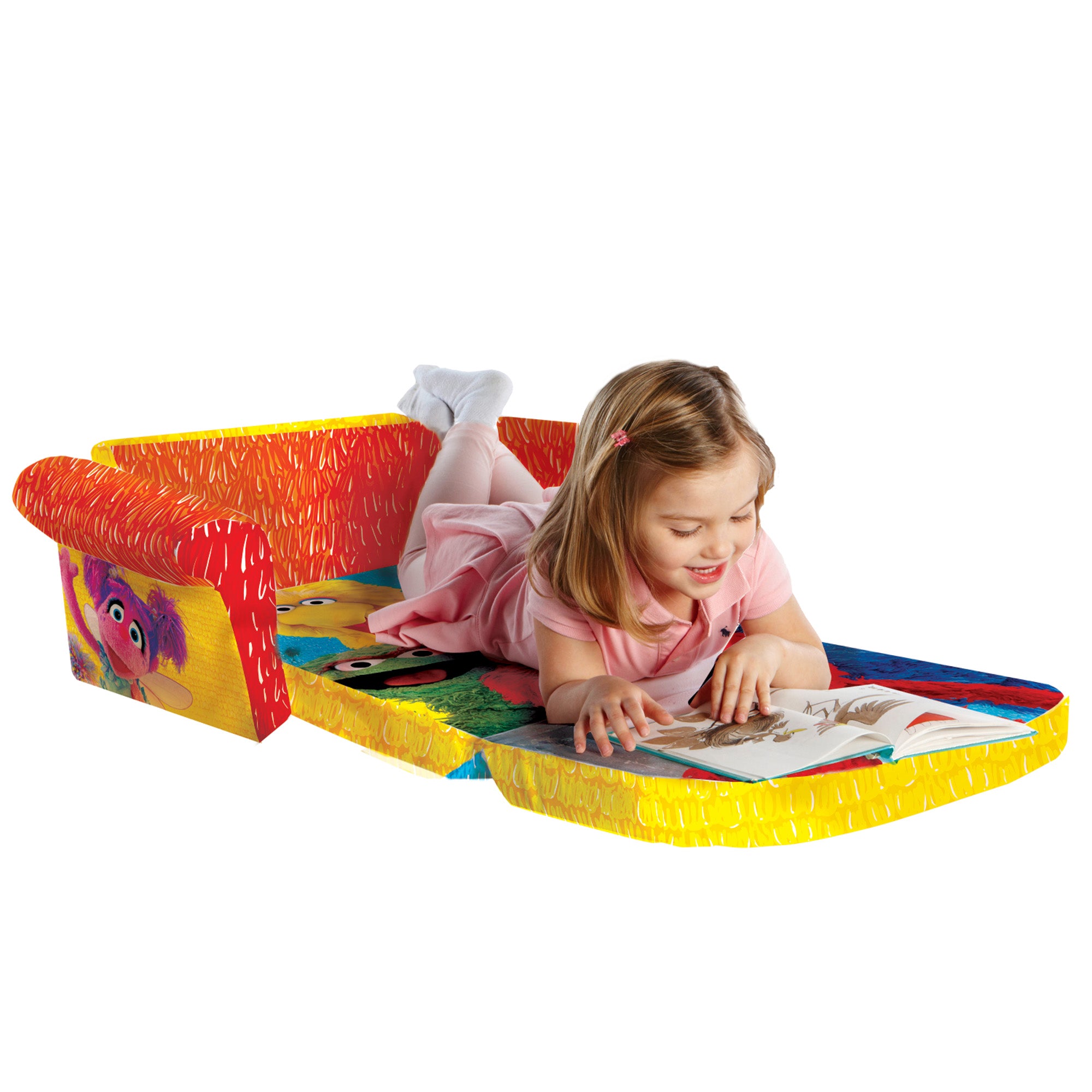 Marshmallow Furniture 2-in-1 Flip Couch Bed, Elmo's Sesame Street (Open Box)