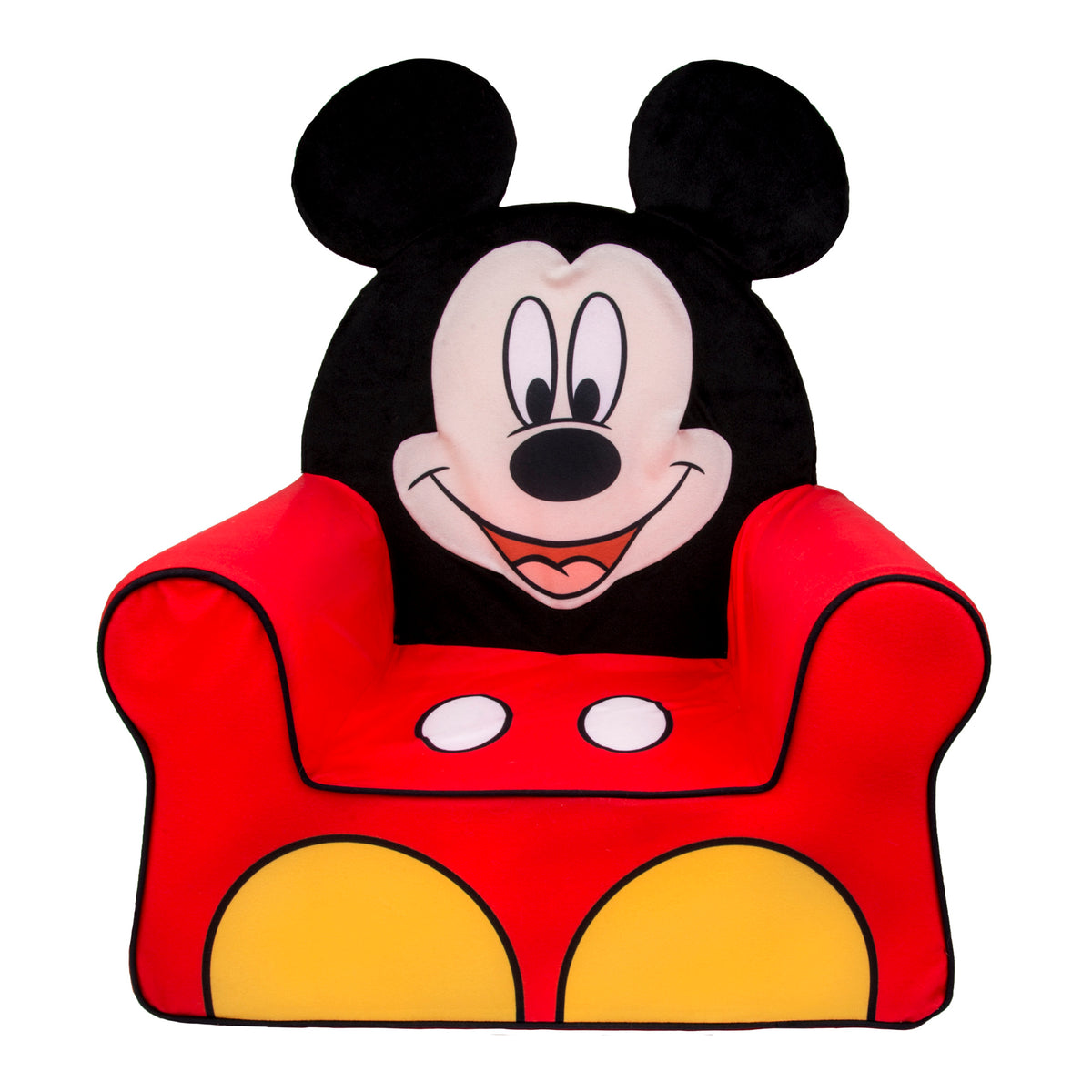 Marshmallow Furniture Comfy Foam Toddler Couch & Chair Package, Mickey Mouse