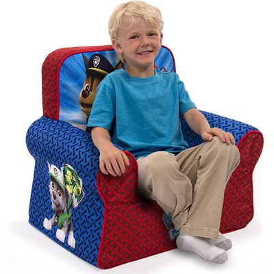 Marshmallow Furniture Comfy Foam Toddler Couch & Chair Package 1, Paw Patrol