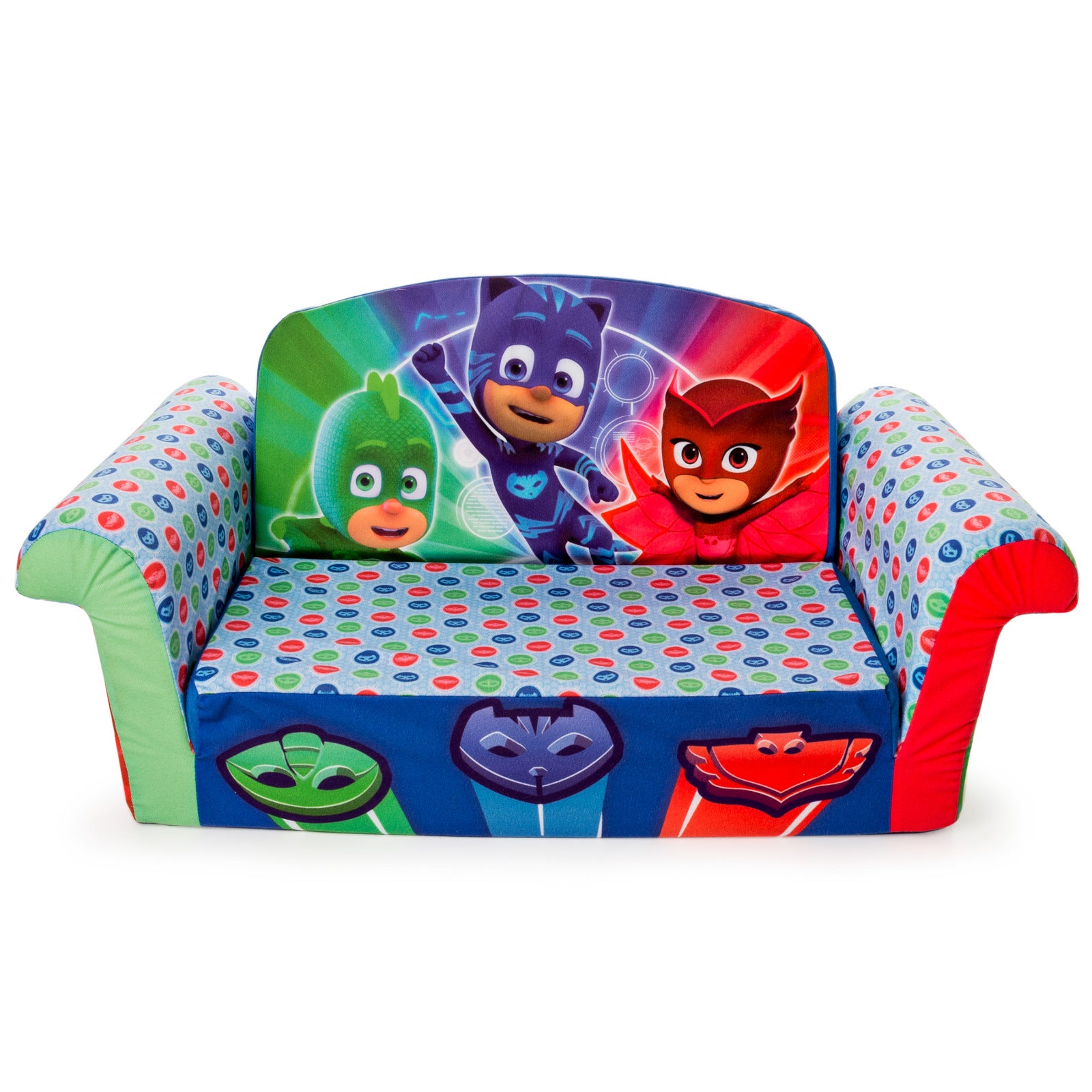 Marshmallow Furniture 2-in-1 Flip Open Couch Bed Kids Furniture, PJ Masks