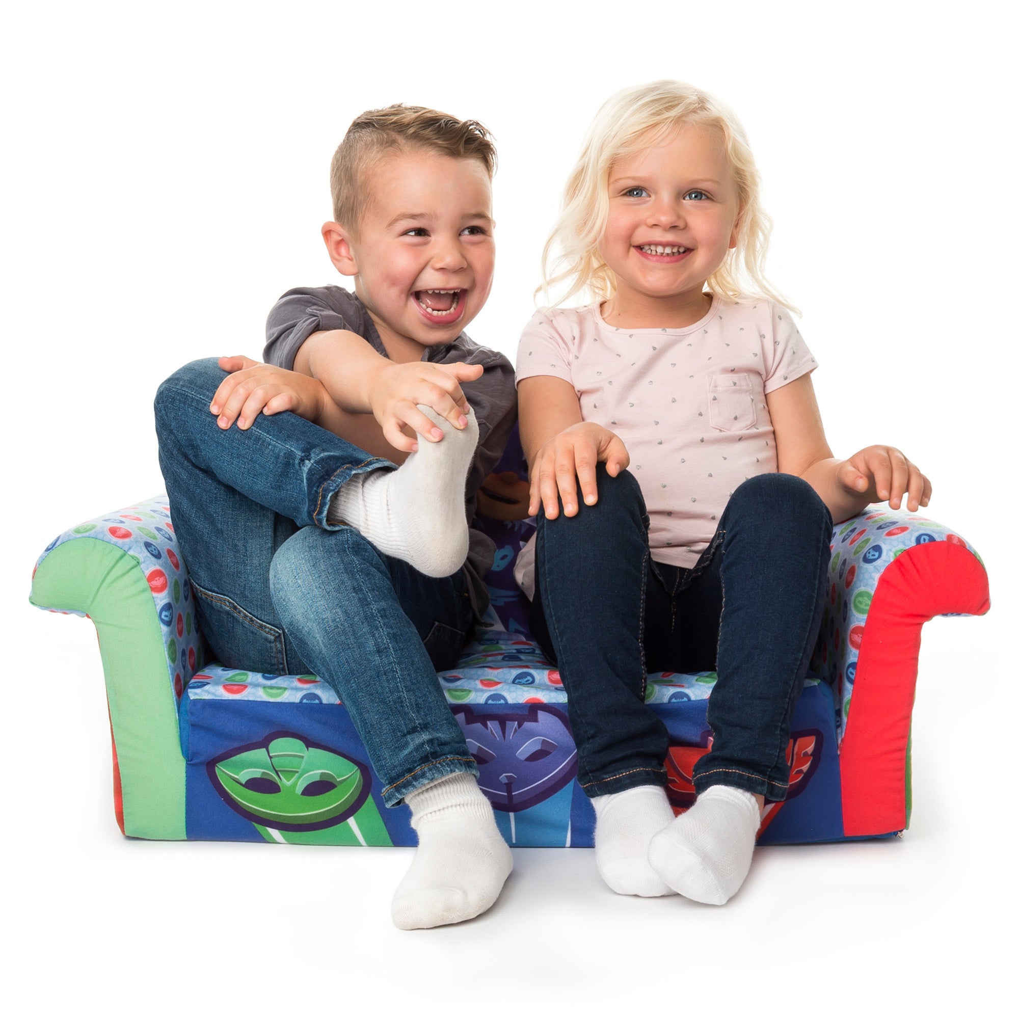 Marshmallow Furniture 2-in-1 Flip Open Couch Bed Kids Furniture, PJ Masks
