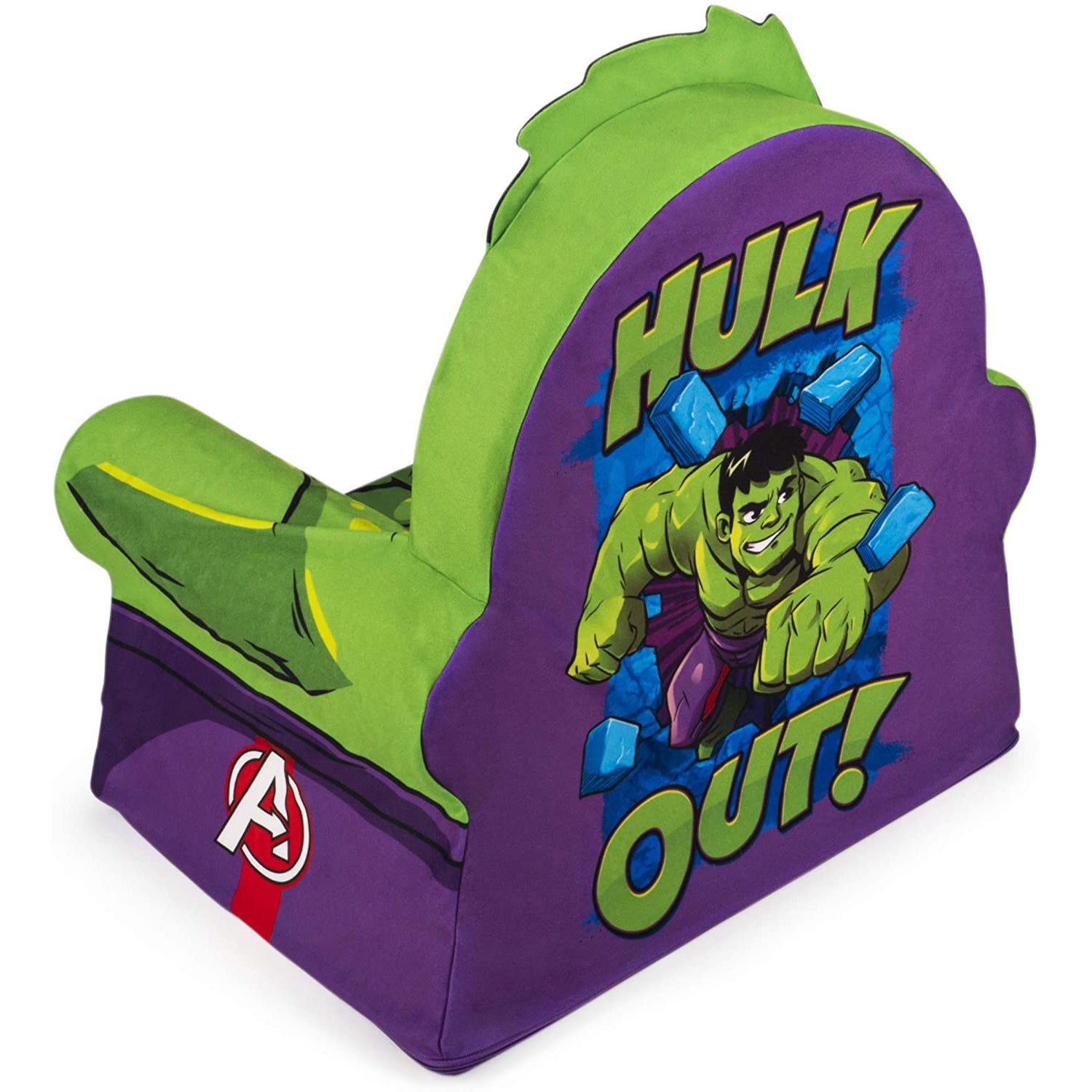 Marshmallow Furniture Foam Toddler Kid's Chair, The Incredible Hulk (Open Box)
